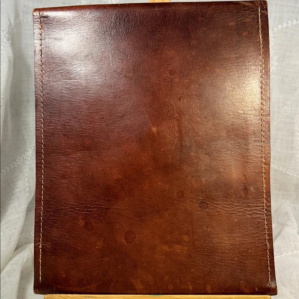 Handmade leather envelope preloved